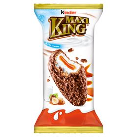 KINDER MAXI KING WAFEL MIT MILCH- UND KARAMELLFÜLLUNG, ÜBERZOGEN MIT SCHOKOLADE UND NÜSSEN 35 G