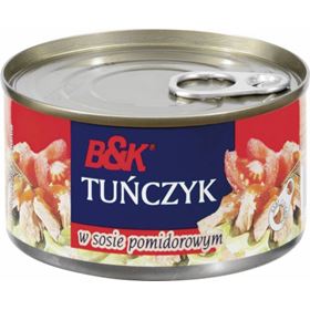 B&K THUNFISCH IN TOMATENSAUCE 185 G 4 STÜCK