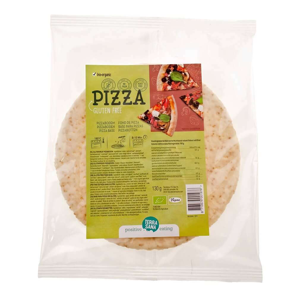 Glutenfreier Pizzaboden BIO 130 g - TERRASANA