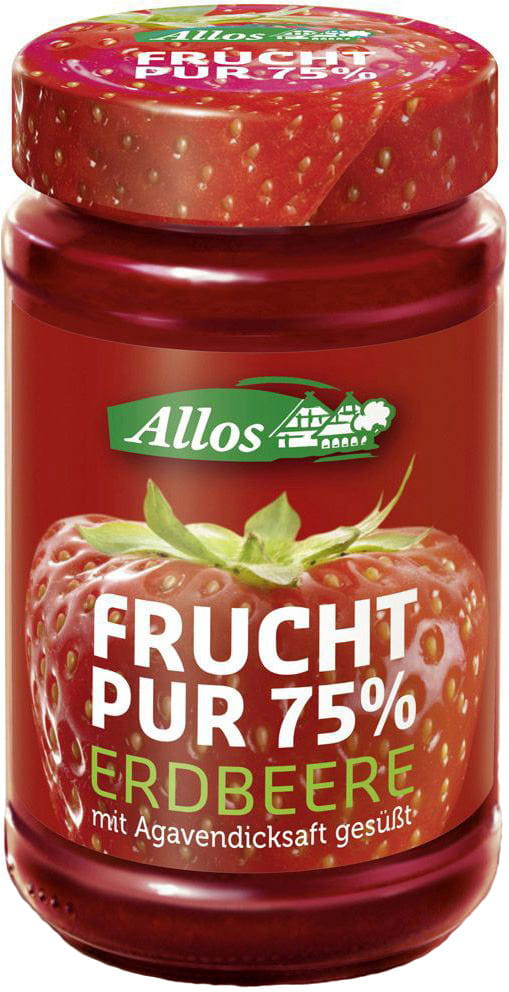 Erdbeermousse (75% Frucht) BIO 250 g - ALLOS