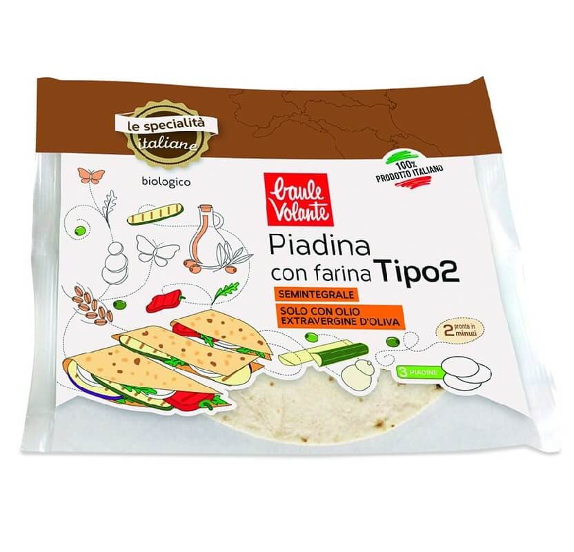 Weizentortilla mit nativem Olivenöl extra BIO 240 g BAULE VOLANTE