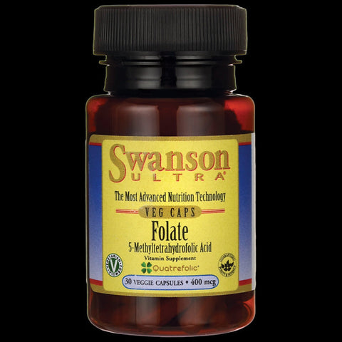 Folat quatrefolic Folat 400 mcg 30 SWANSON-Kapseln