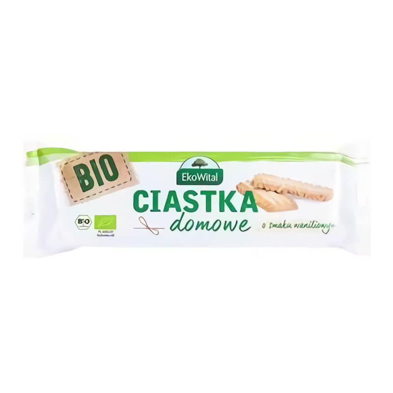 Shortbread hausgemachte Kekse mit Vanillegeschmack BIO 150 g EKOWITAL