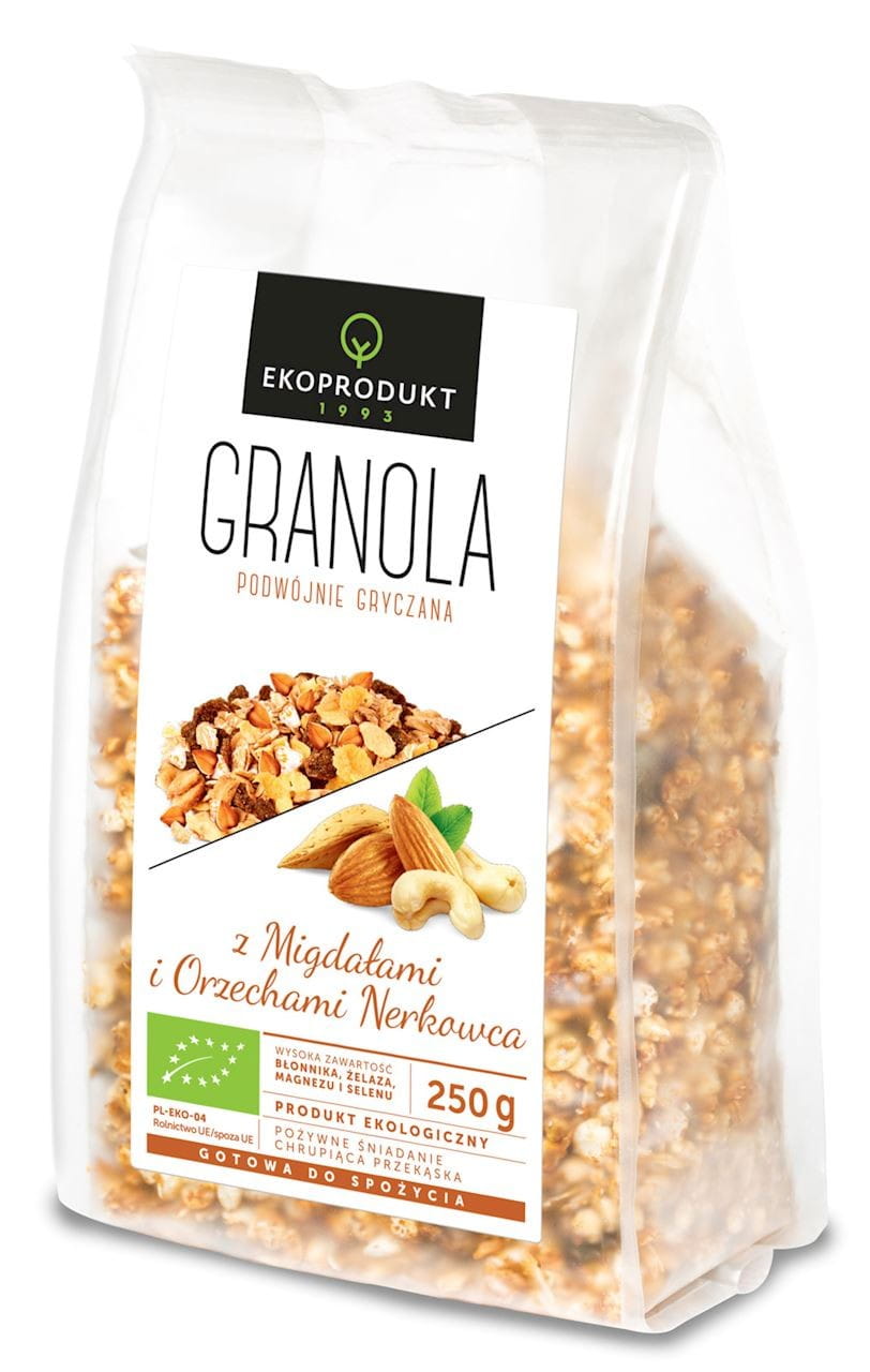 Granola mit Mandeln und Cashewnüssen BIO 250 g - EKOPRODUKT