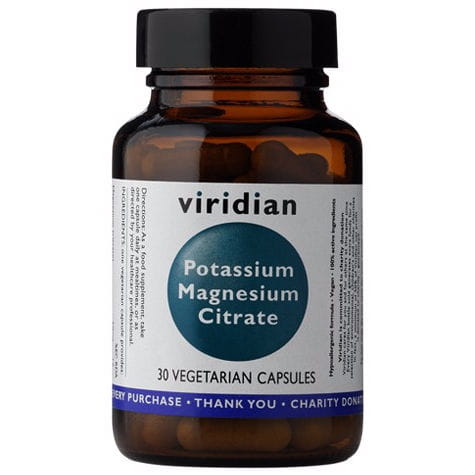 Kalium und Magnesium Kaliummagnesiumcitrat 30 Kapseln VIRIDIAN