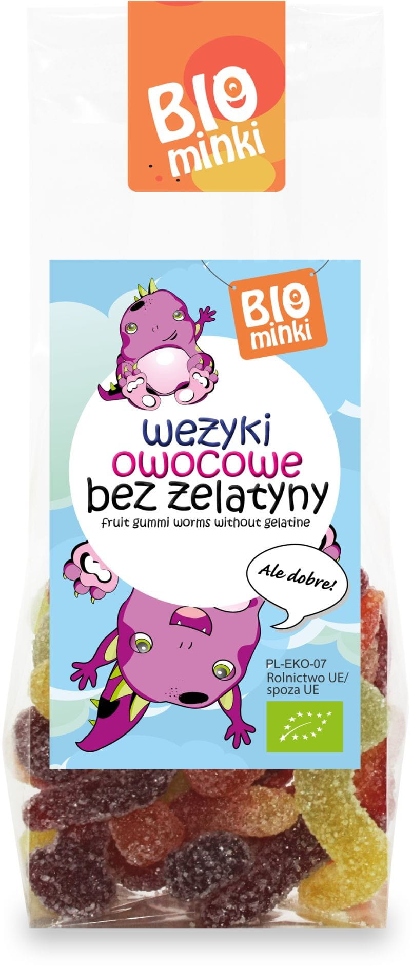 BIO Fruchtschläuche ohne Gelatine 100g BIOMINKA